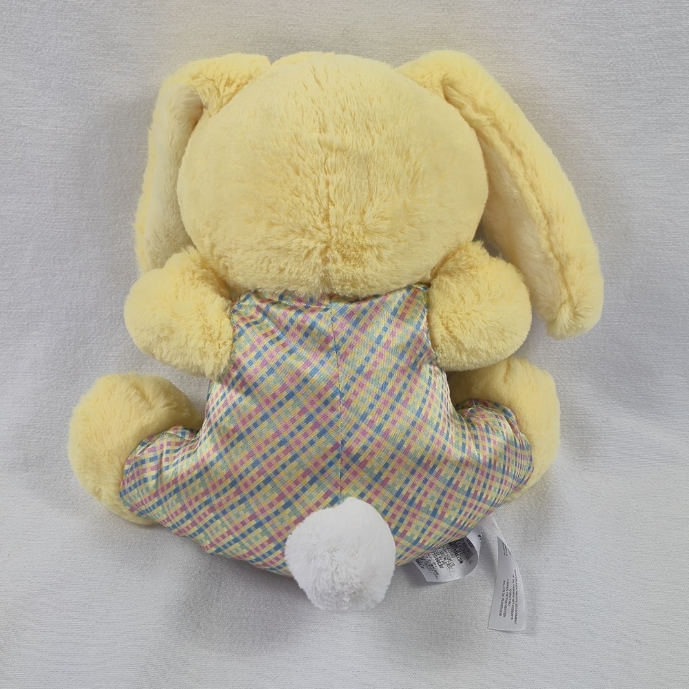 Disney 2018 Stitch Easter Plush Bunny Eggstraterrestrial 11" Disney Store Yellow - Picture 7 of 7